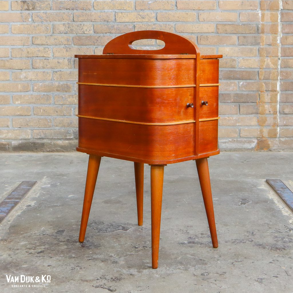 Mid century Houten Naaidoos Van Dijk Ko