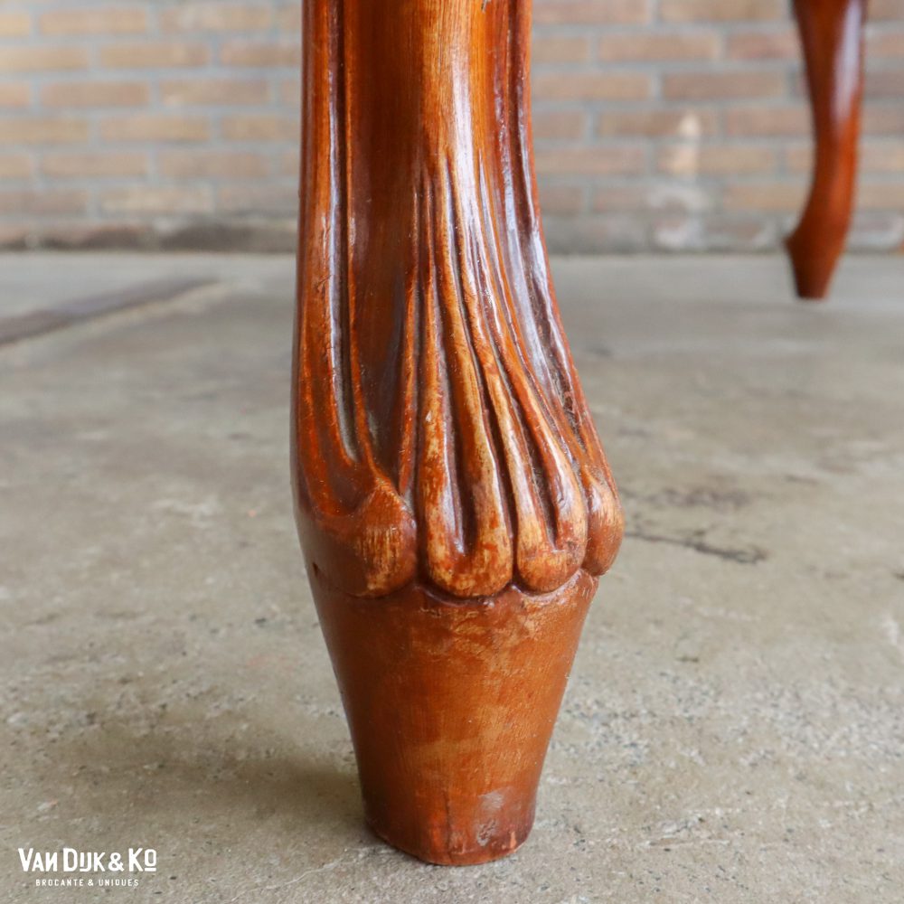 Houten salontafel met marmeren blad - Afbeelding 7