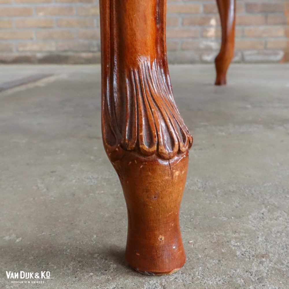 Houten salontafel met marmeren blad - Afbeelding 6