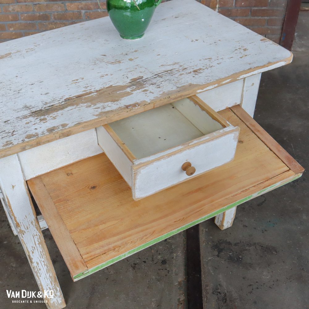 Brocante bureautje met la - Afbeelding 3