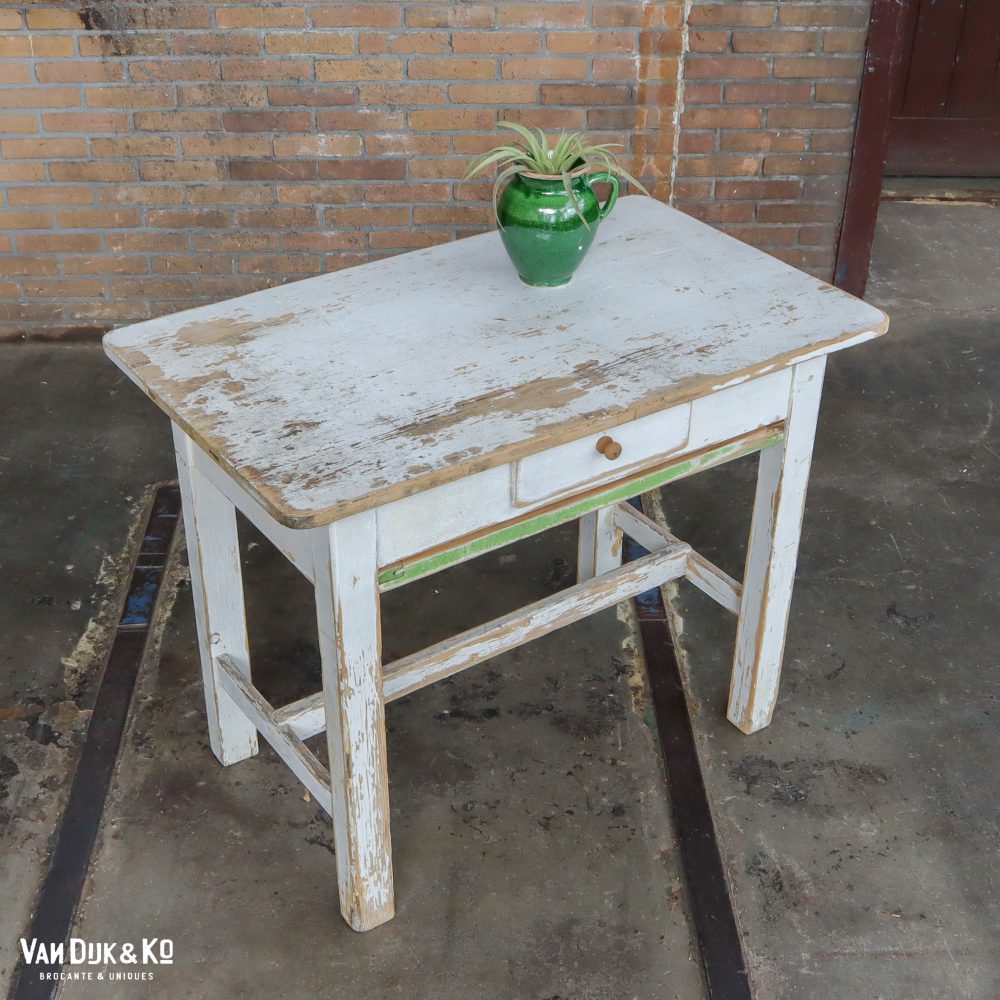 Brocante bureautje met la - Afbeelding 4