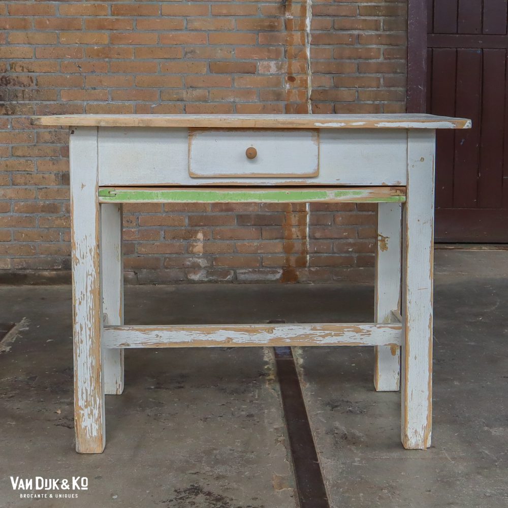 Brocante bureautje met la - Afbeelding 5