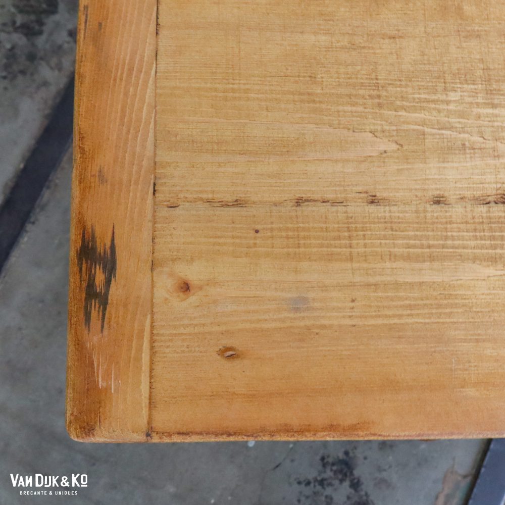 Brocante tafeltje met la - Afbeelding 4