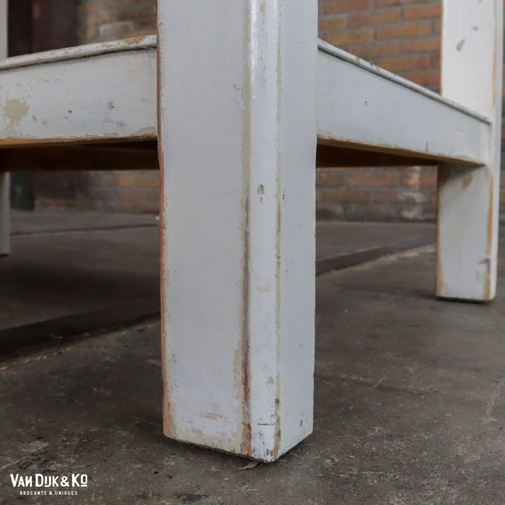 Brocante tafeltje met la - Afbeelding 7
