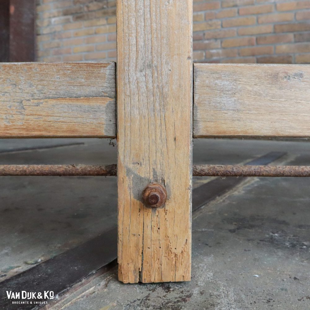 Brocante werktafel met la - Afbeelding 10