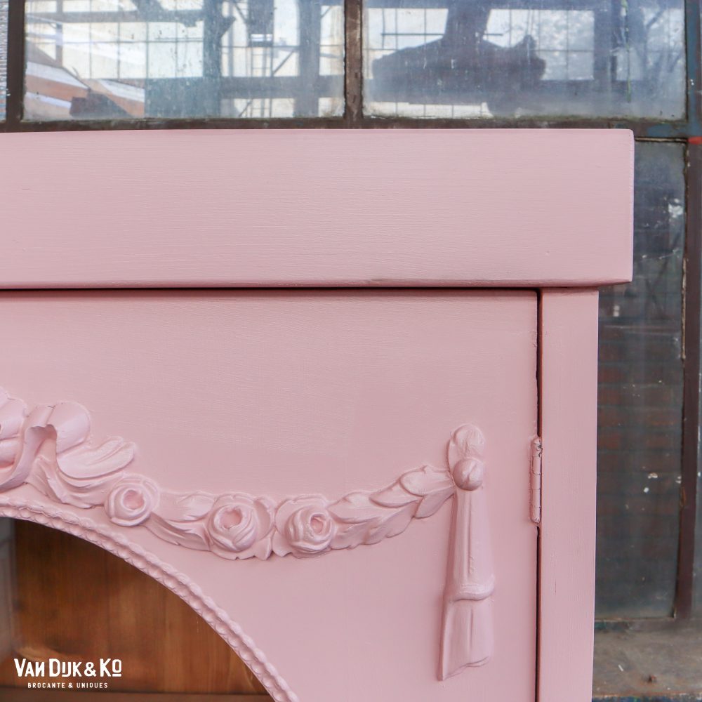 Roze eendeurs vitrinekast - Afbeelding 6