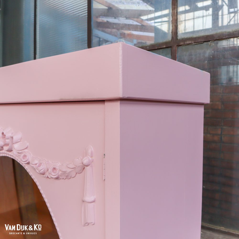 Roze eendeurs vitrinekast - Afbeelding 5