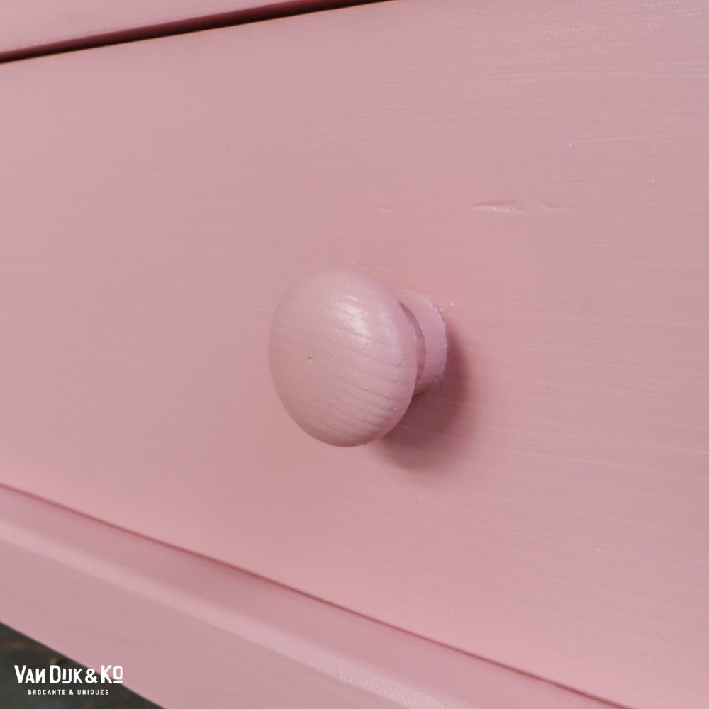 Roze eendeurs vitrinekast - Afbeelding 9
