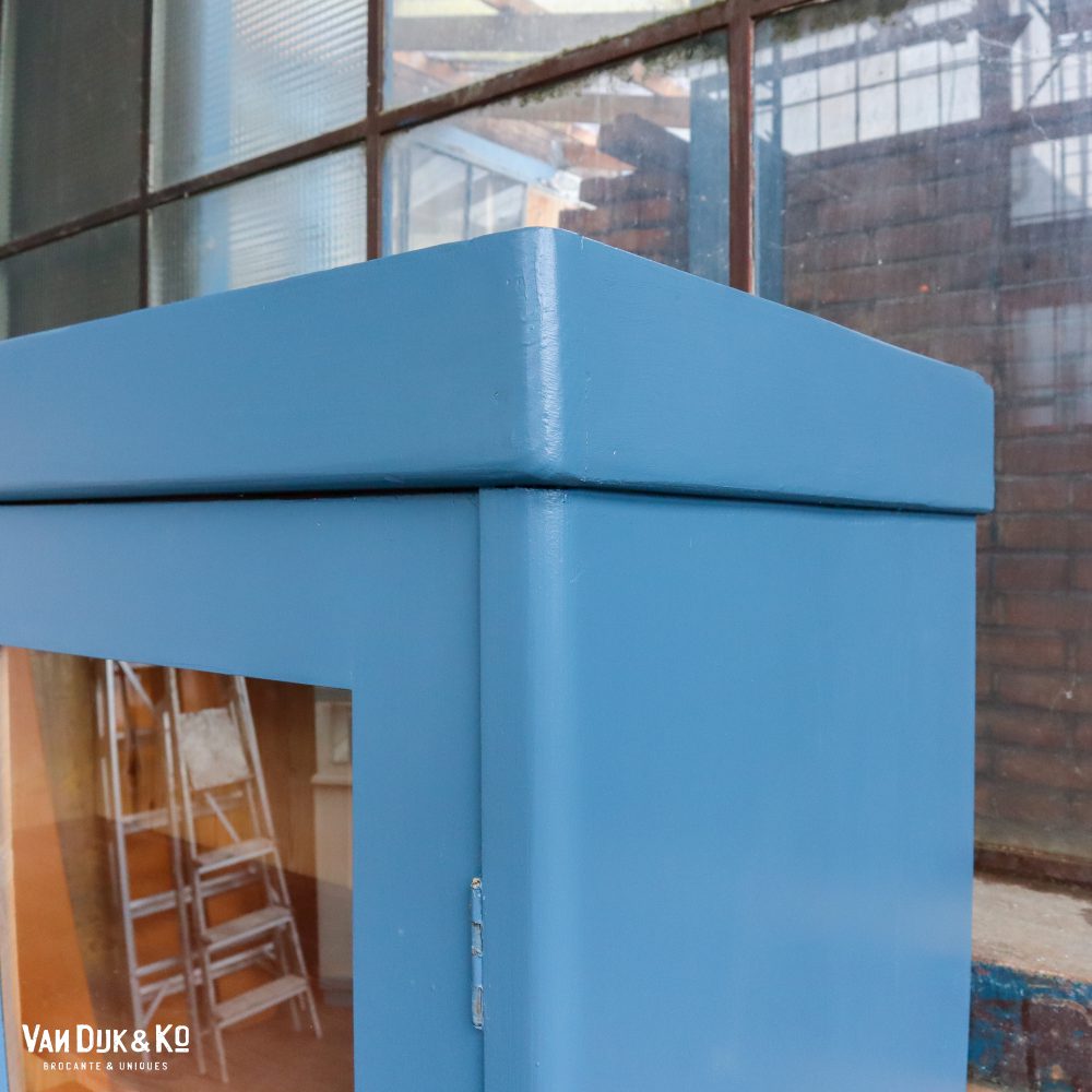 Blauwe vitrinekast - Afbeelding 5