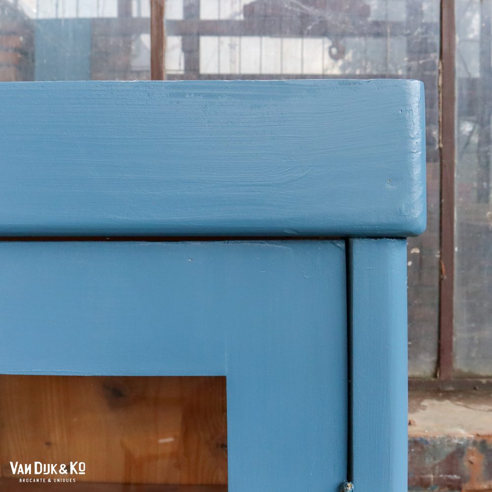 Blauwe vitrinekast - Afbeelding 6