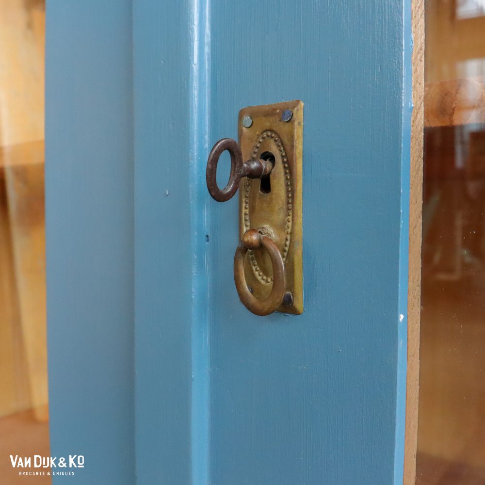 Blauwe vitrinekast - Afbeelding 7