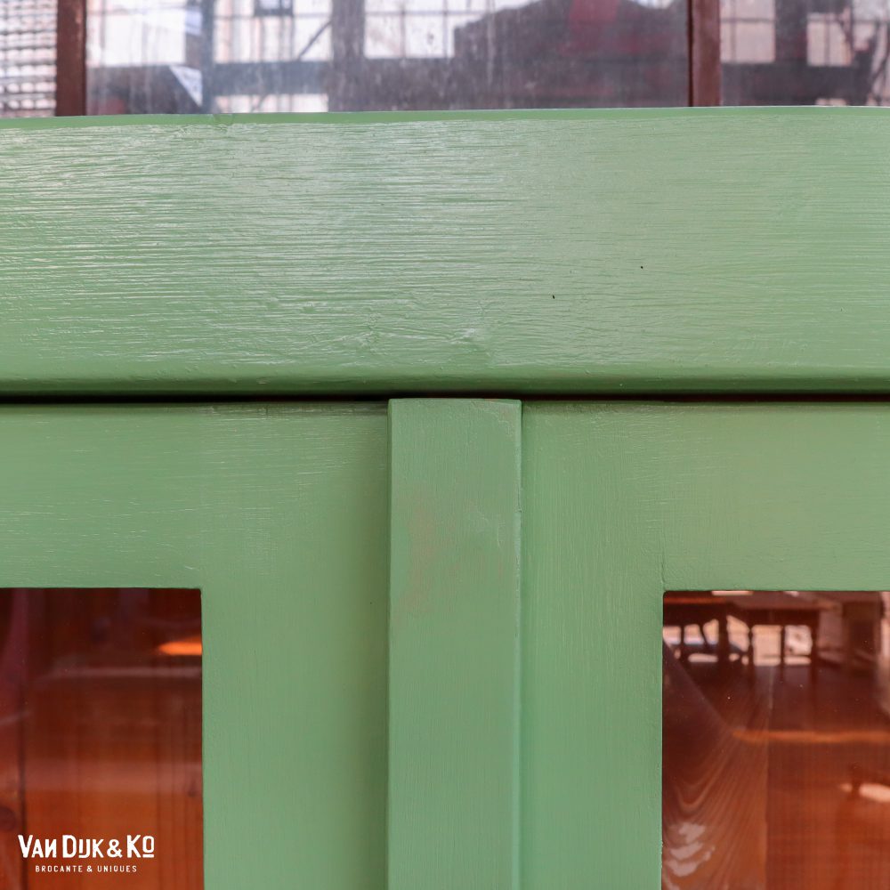 Groene brocante buffetkast - Afbeelding 5