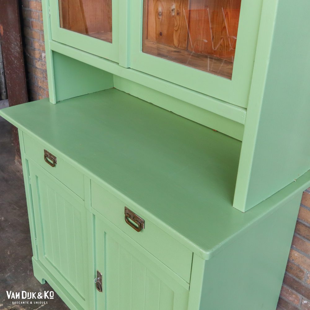 Groene brocante buffetkast - Afbeelding 9