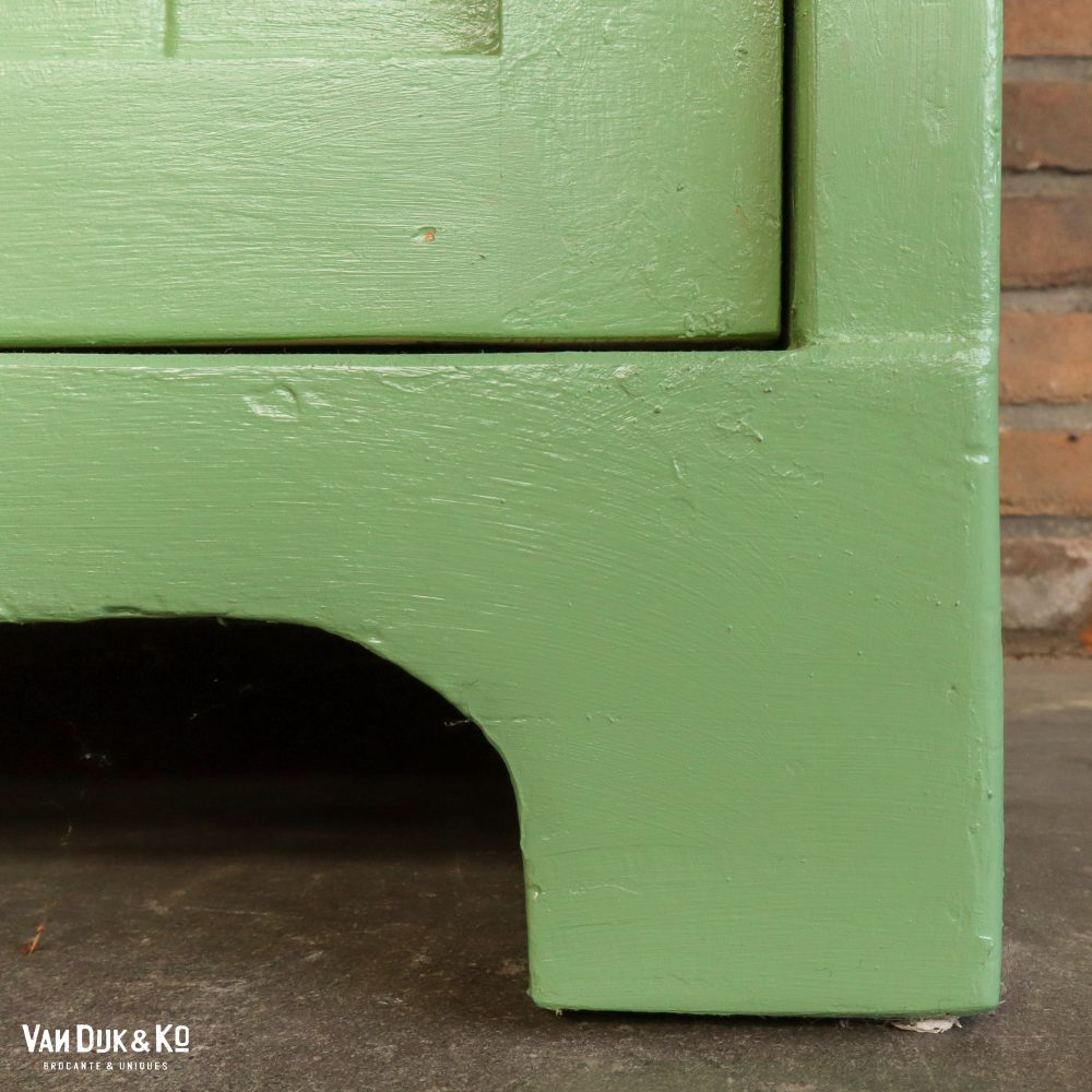 Groene brocante buffetkast - Afbeelding 12