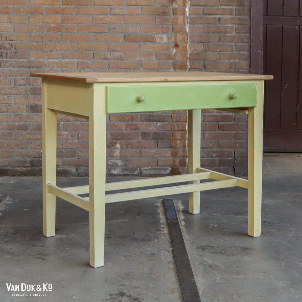 Brocante bureautje met la - Afbeelding 2