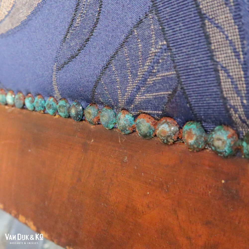 Blauwe brocante sofa - Afbeelding 8