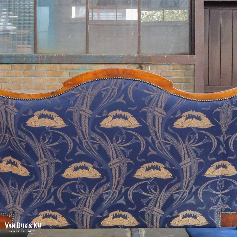 Blauwe brocante sofa - Afbeelding 12