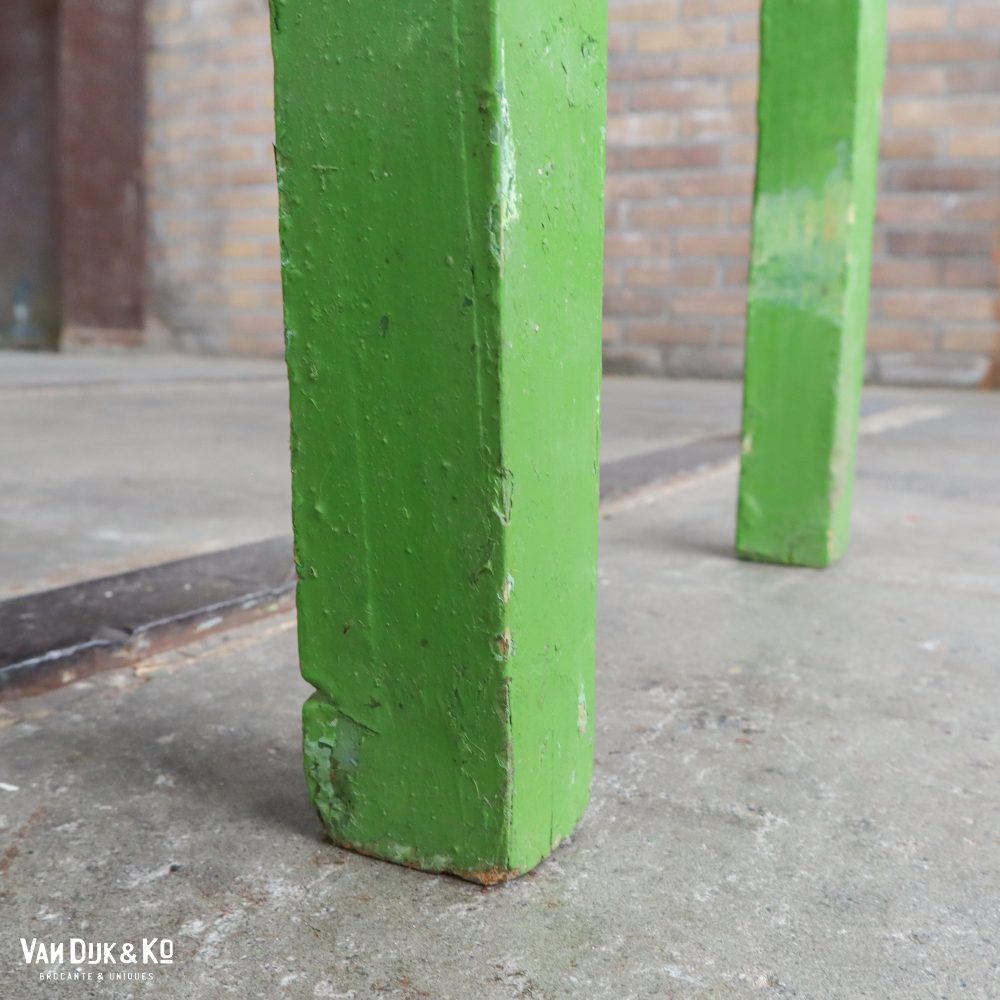 Groene brocante bank - Afbeelding 7