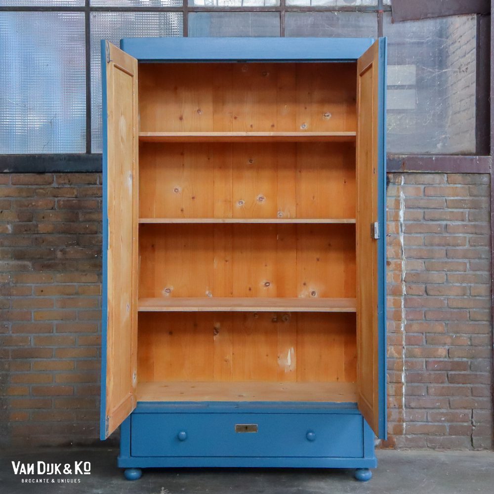 Blauwe kledingkast - Afbeelding 3