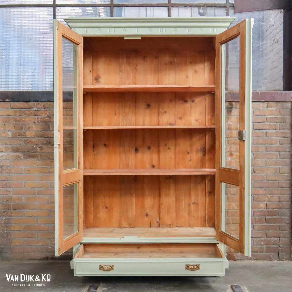 Brocante vitrinekast - Afbeelding 3