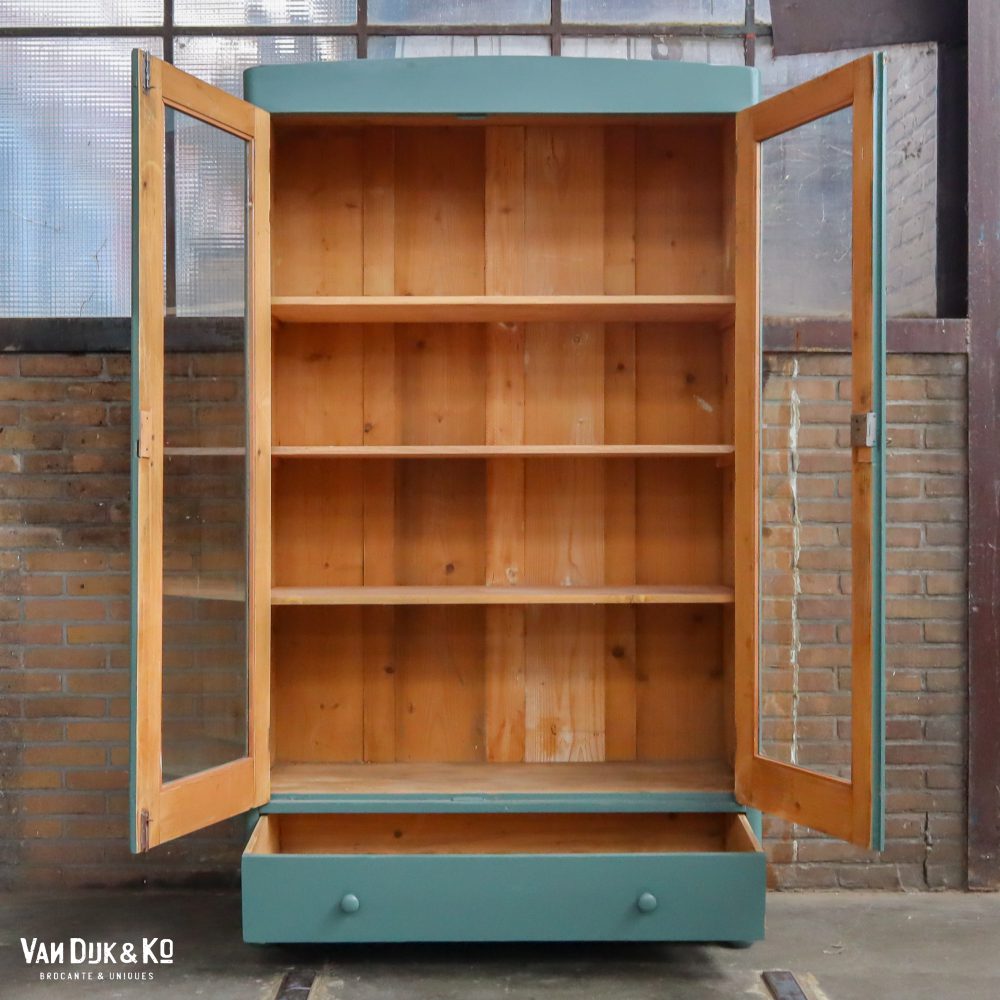 Zeegroene vitrinekast - Afbeelding 3