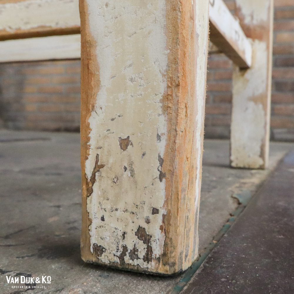Brocante bureautje met grote la - Afbeelding 8