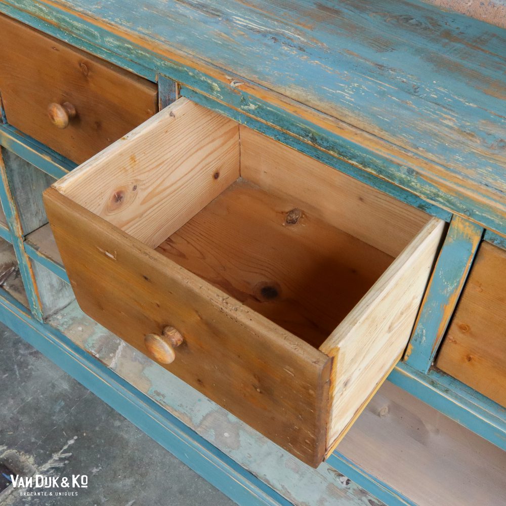 Brocante open toonbank met lades - Afbeelding 4