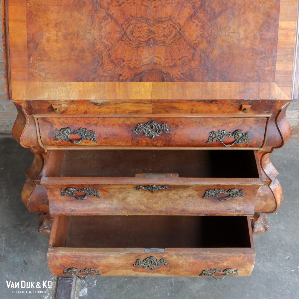 Antieke secretaire - Buikkastje - Afbeelding 6