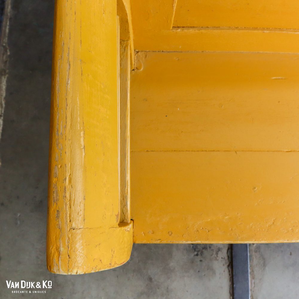 Gele brocante bank - Afbeelding 6