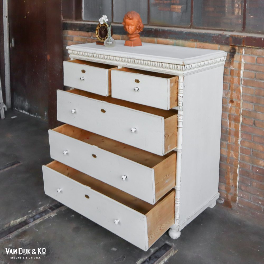 Grote brocante ladekast - Afbeelding 3