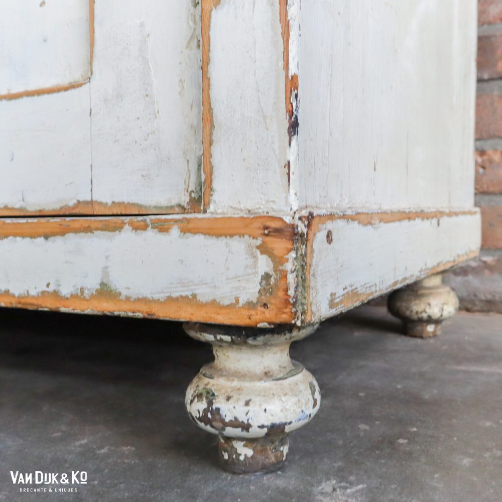 Brocante witte buffetkast - Afbeelding 13