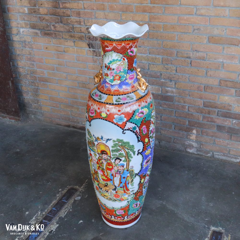 Vintage Chinese vaas XL - Afbeelding 3