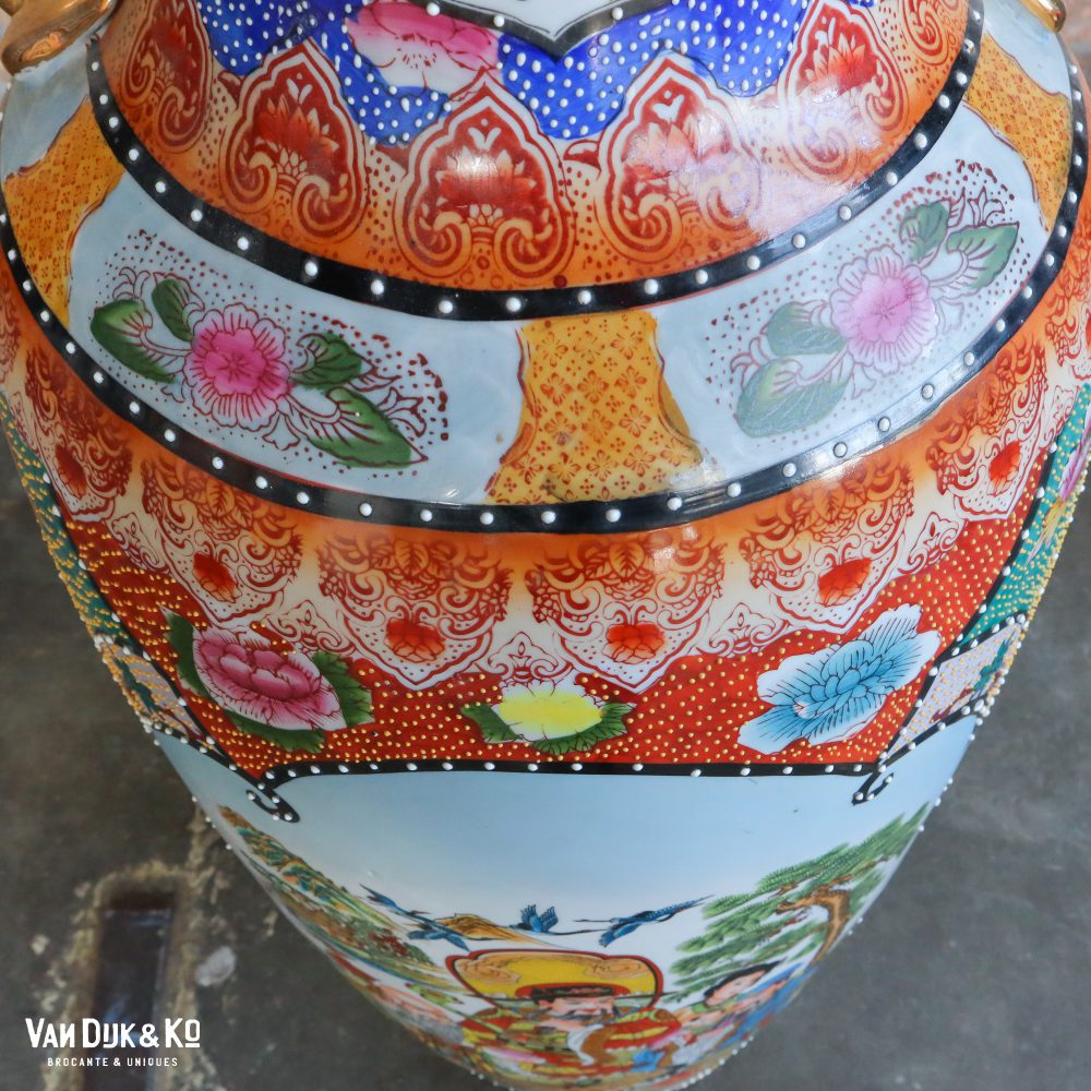 Vintage Chinese vaas XL - Afbeelding 6
