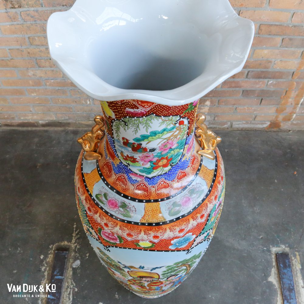 Vintage Chinese vaas XL - Afbeelding 4