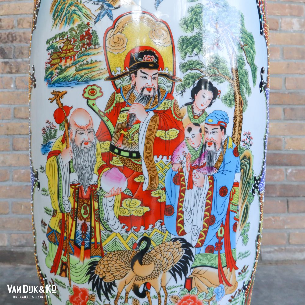 Vintage Chinese vaas XL - Afbeelding 10