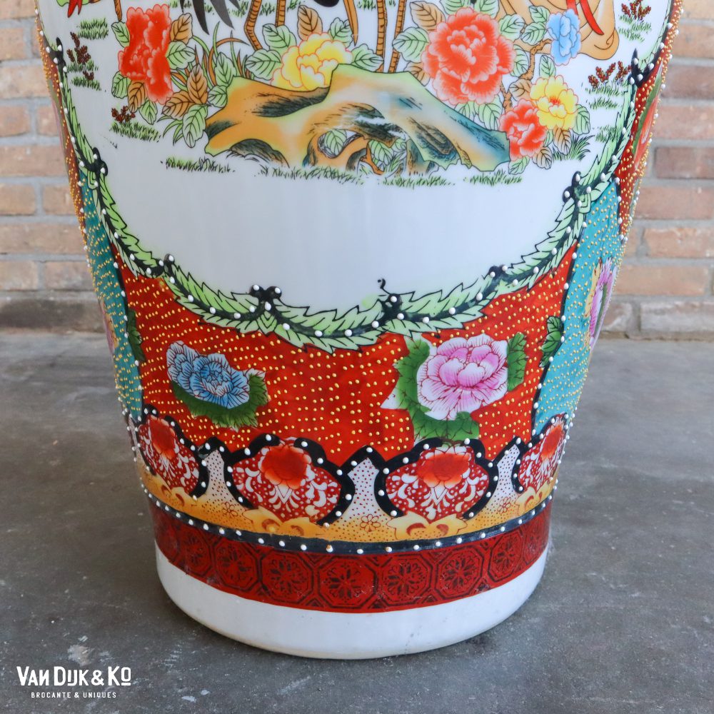 Vintage Chinese vaas XL - Afbeelding 11