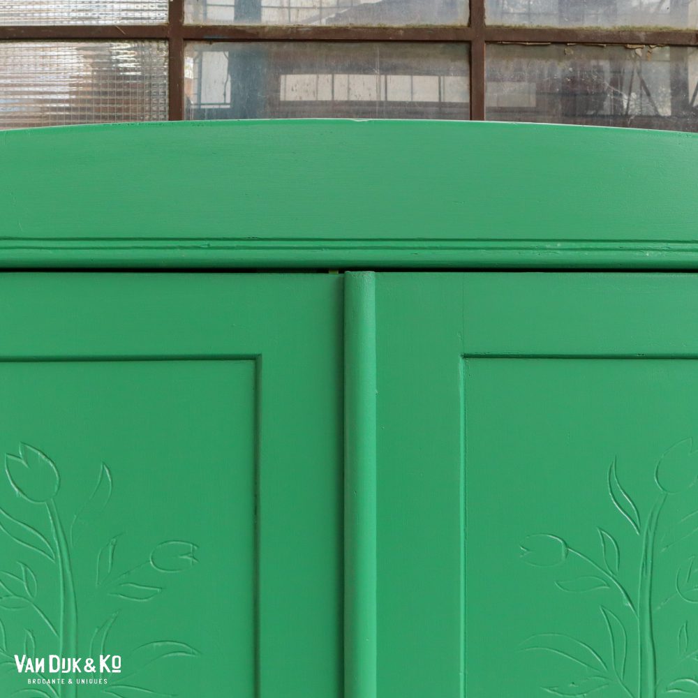 Groene linnenkast met bloemen - Afbeelding 5