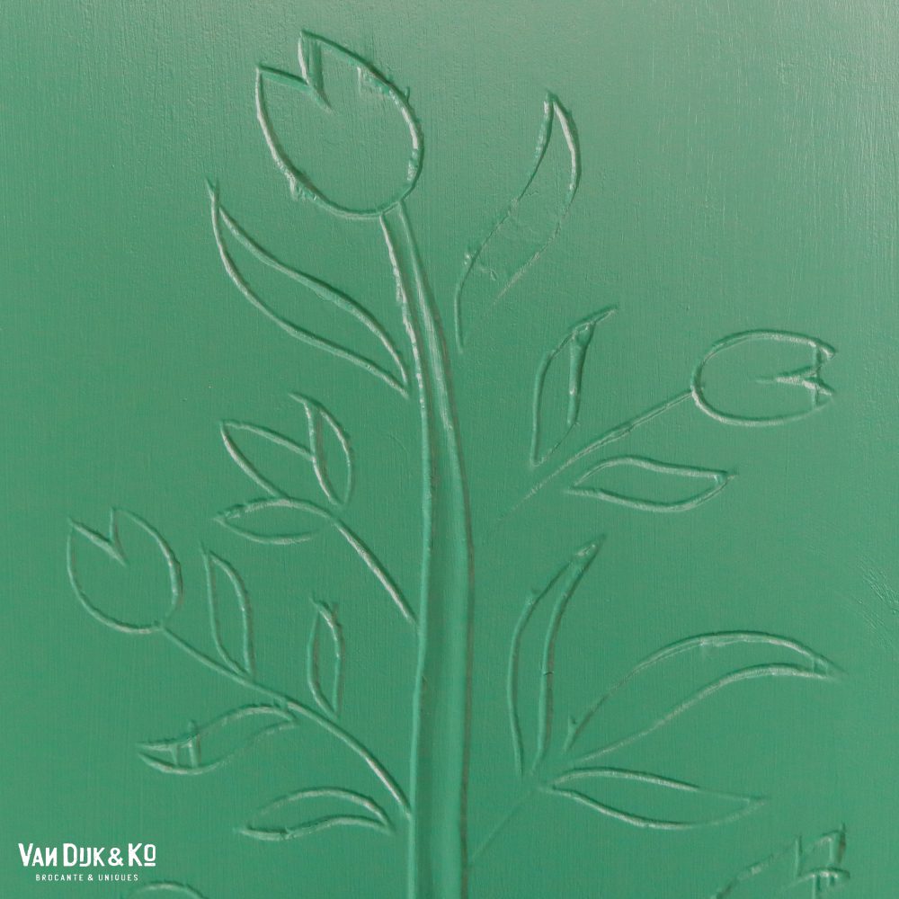 Groene linnenkast met bloemen - Afbeelding 8