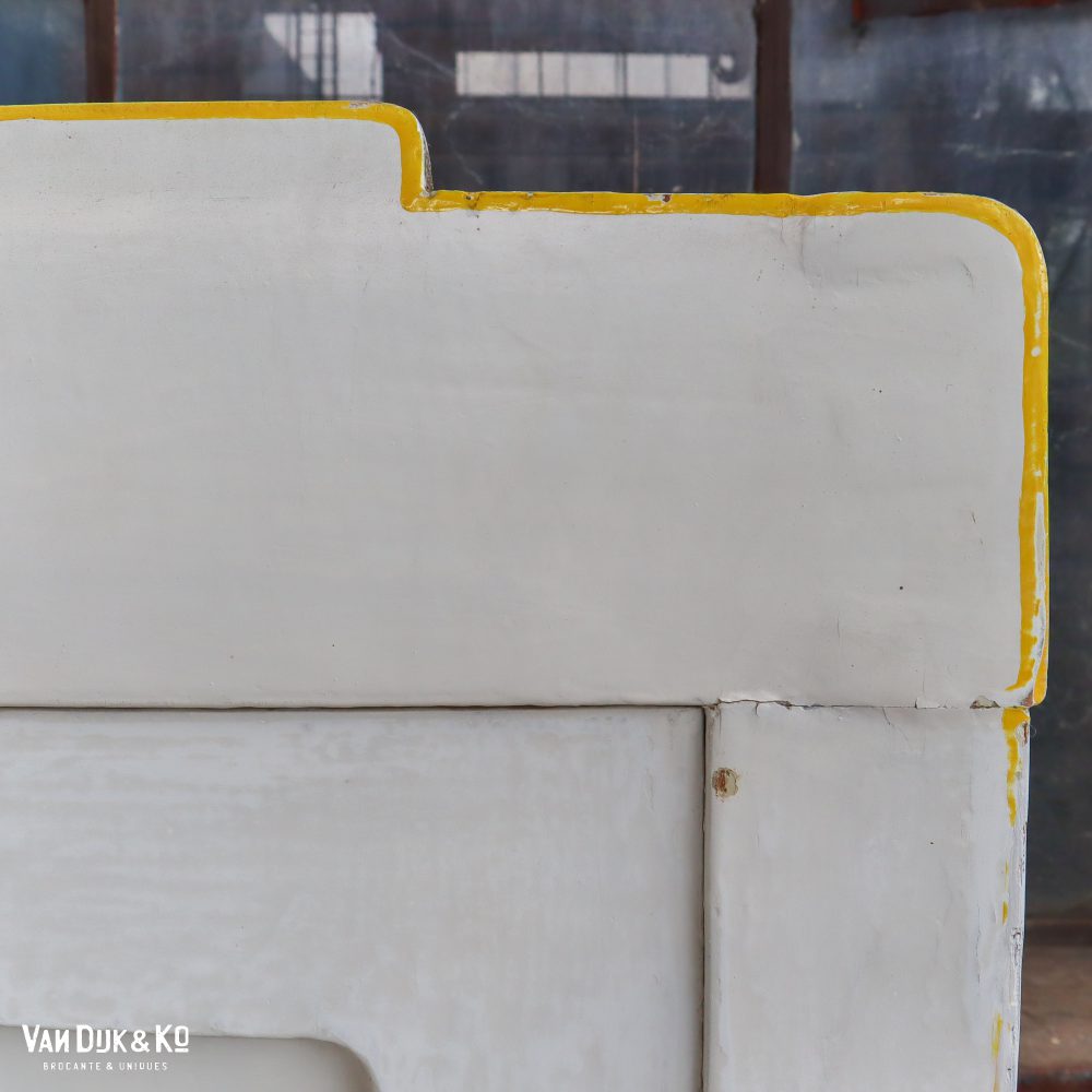 Brocante kledingkast met spiegel - Afbeelding 6