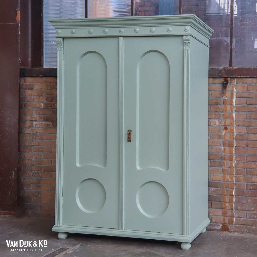 Mintgroene linnenkast - Afbeelding 2