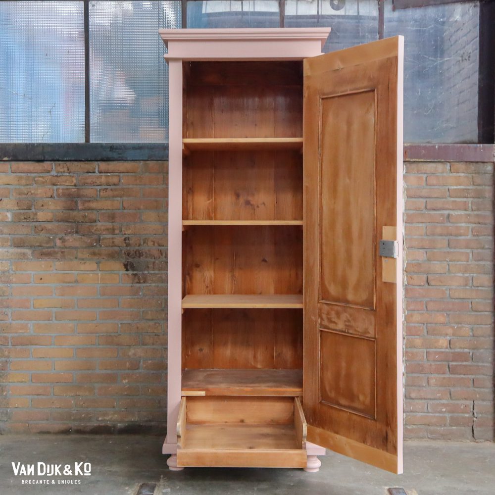 Roze eendeurs linnenkast - Afbeelding 3