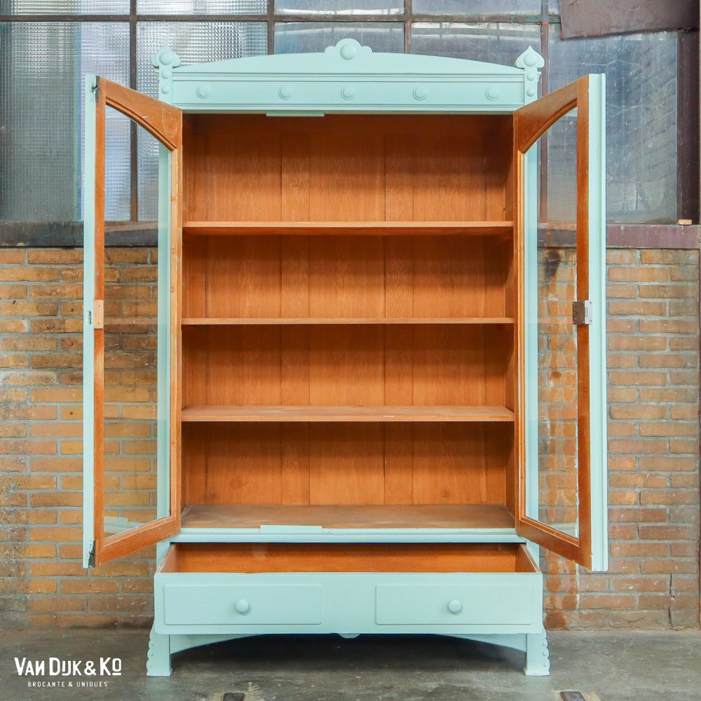Brocante vitrinekast - Afbeelding 3