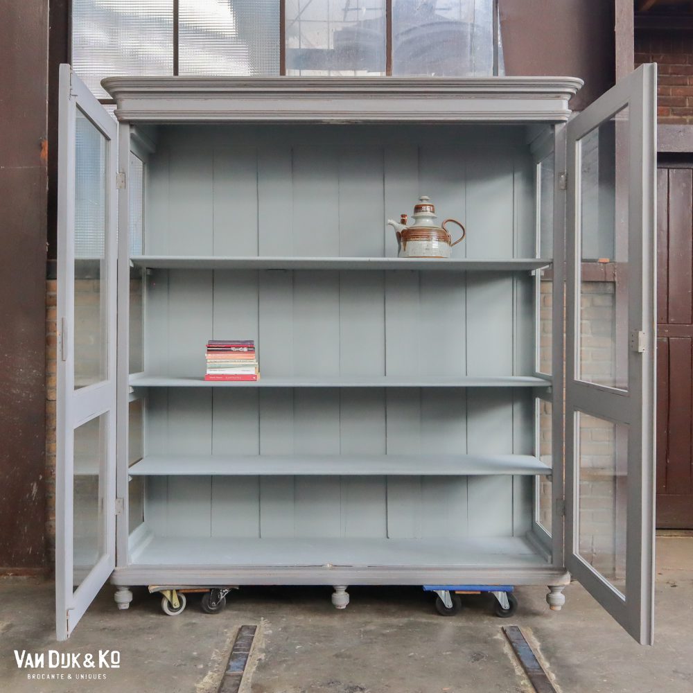 Brocante vitrinekast - Afbeelding 3