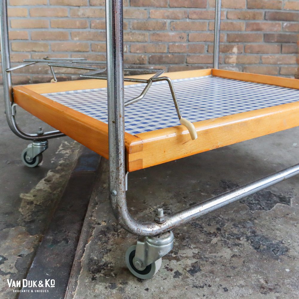 Vintage serveertrolley - Afbeelding 7
