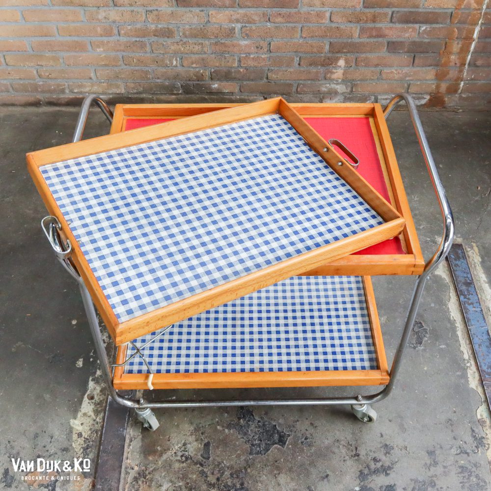 Vintage serveertrolley - Afbeelding 5