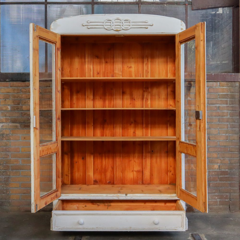 Brocante vitrinekast - Afbeelding 3