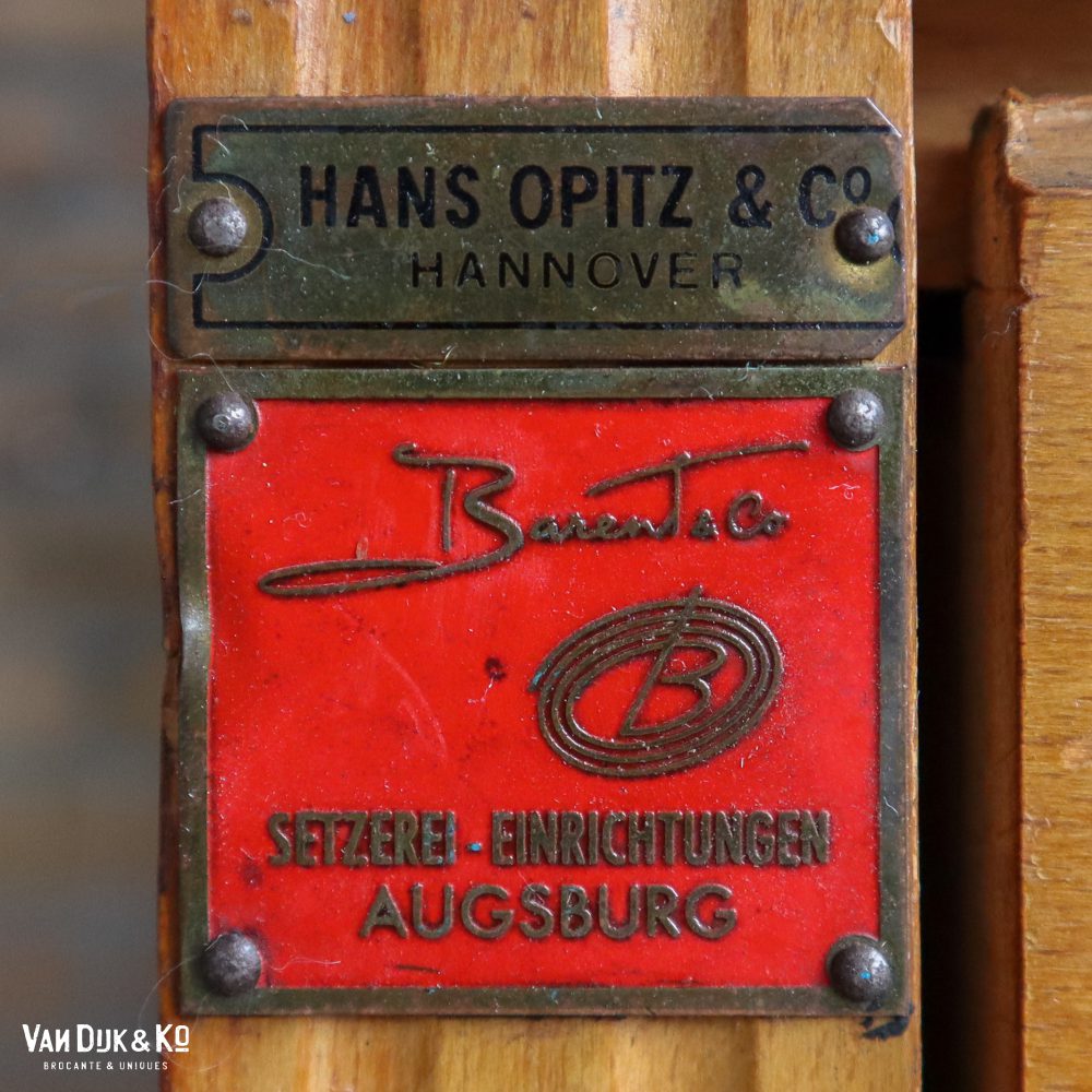 Vintage zetkast/letterkast - Afbeelding 10