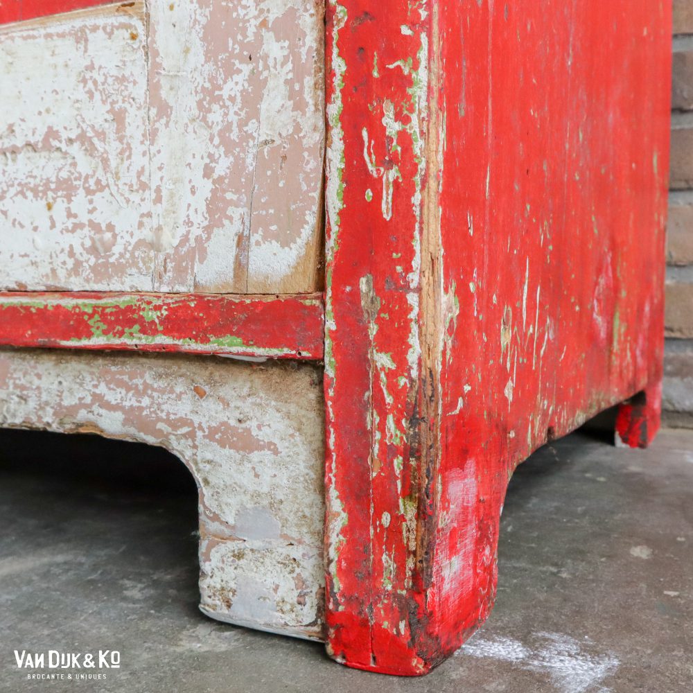 Brocante rode buffetkast - Afbeelding 14