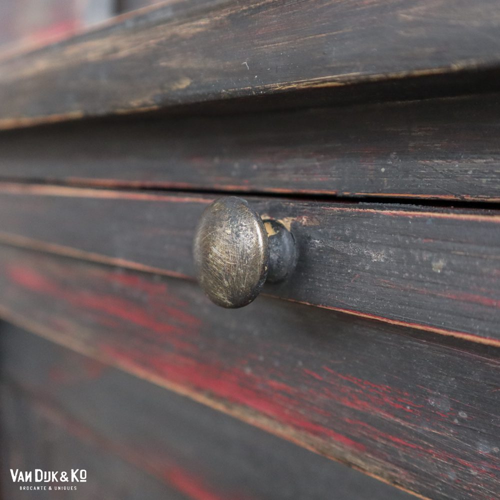 Vintage schoolkast met gaas - Afbeelding 16
