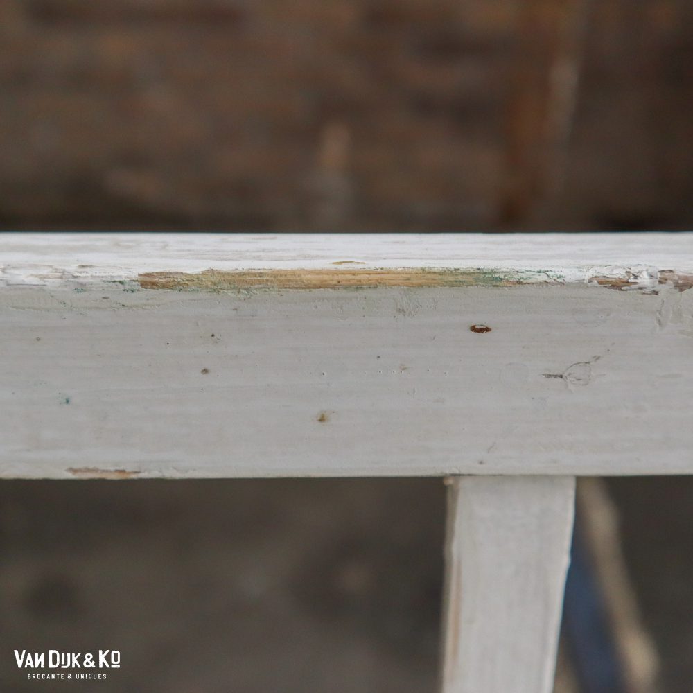 Houten witte bank - Afbeelding 5